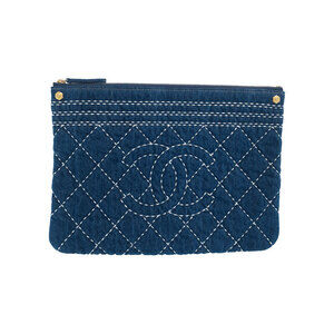 CHANEL Matelasse Pouch Clutch Bag